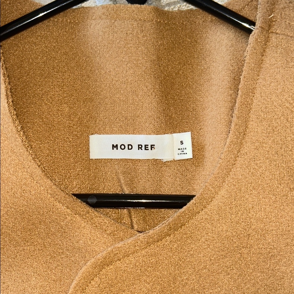 Mod Ref Camel Open-Front Wool-Blend Jacket - image 2